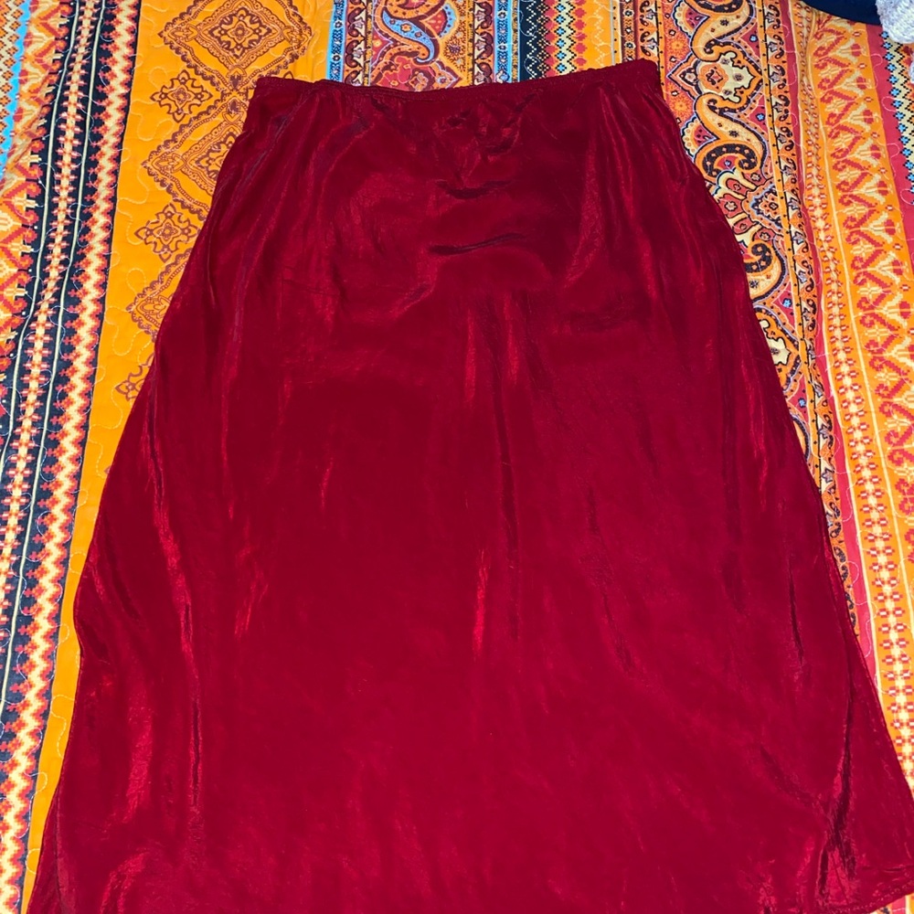 Vintage 60s Elegant Red Skirt